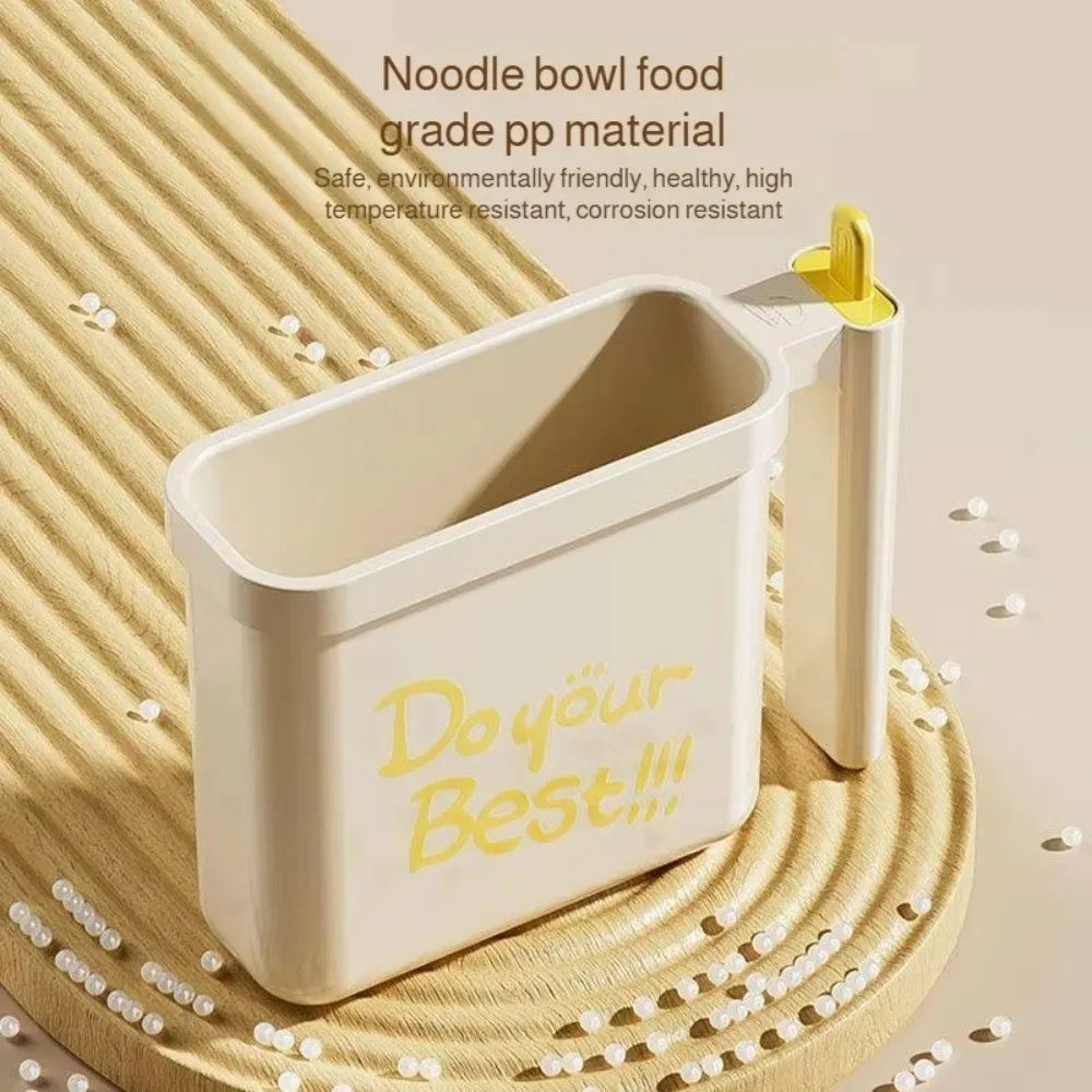 Portable Lazy No Wash Instant Noodle Bowl Multifunctional High-temperature Resistant Instant Noodle Container with Fork Oasis Select