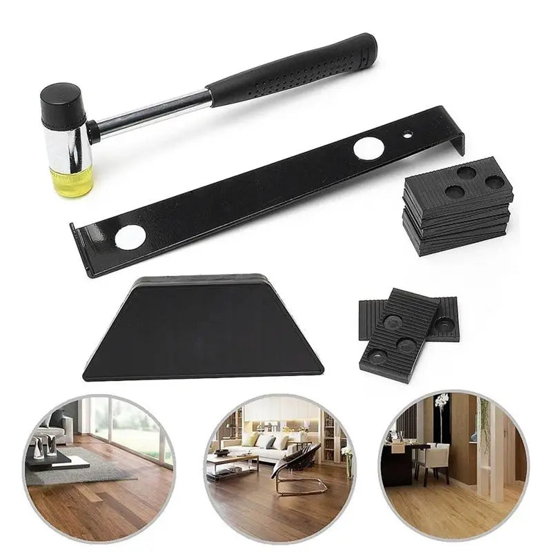 LIKE WISH Wood Laminate Flooring Installation Tool Floor Fitting Kit With 20Pcs Spacers Flooring Tool Set Oasis Select