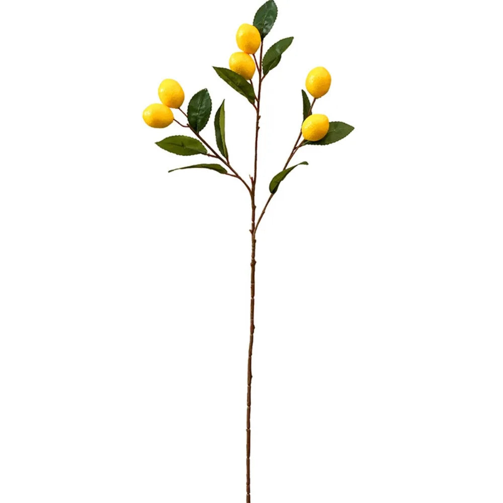 Artificial Lemon Branch | Faux Fruit Décor for Weddings & Home