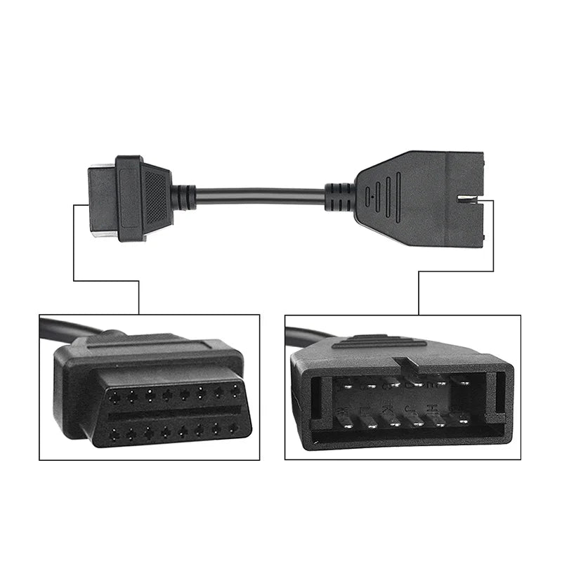 Toyota 22-Pin to OBD2 16-Pin Diagnostic Adapter Cable Diagnostic Adapter Cable Oasis Select