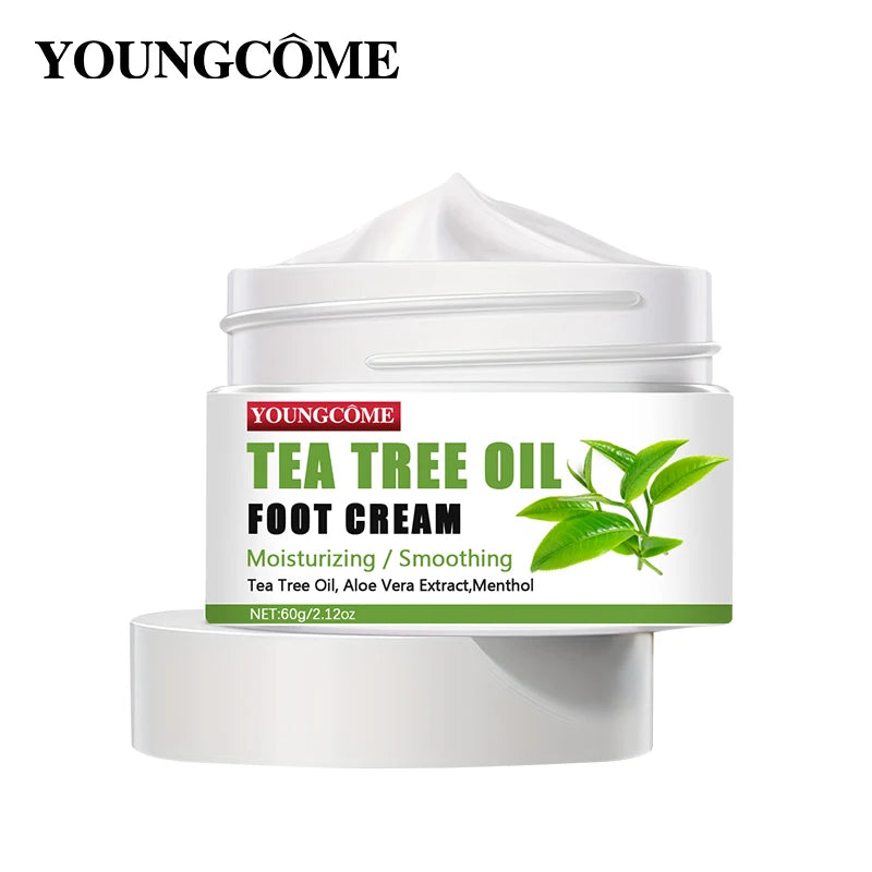 YOUNGCOME Tea Tree Oil Foot Cream – Cracked Heel Repair
