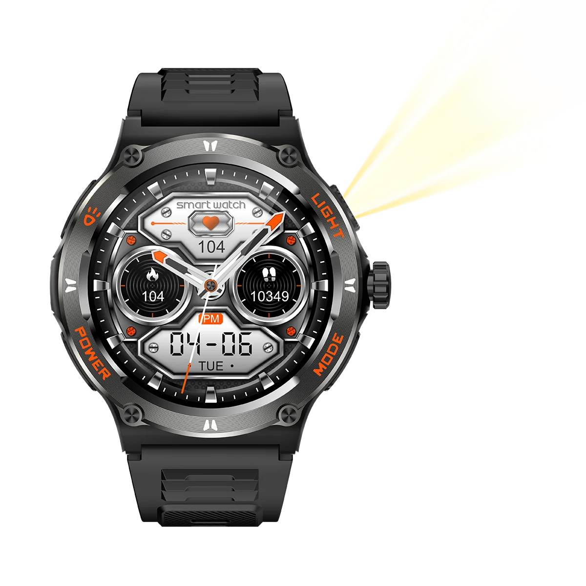 MINGCC Bluetooth Smartwatch 2025 – Calls, Health & Compass