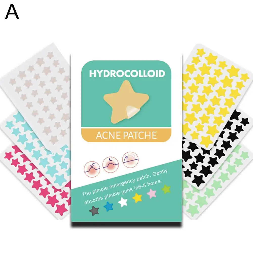 Hydrocolloid Acne Patches – Star Heart Circle Shapes 240–540pc Acne Pimple Patches Oasis Select A-240pcs