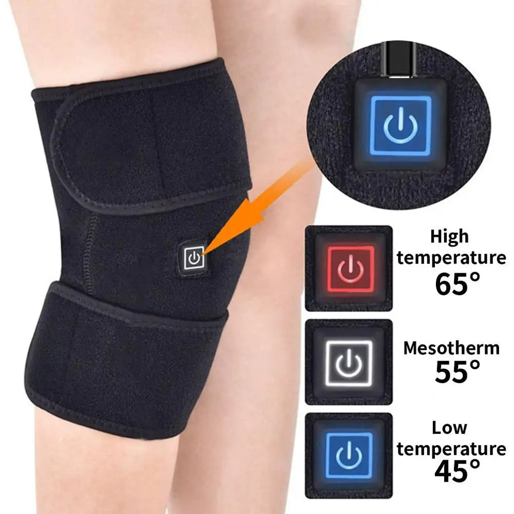 Cordless Heated Knee Brace – 3-Mode Arthritis Pain Relief Wrap Heated Knee Brace Oasis Select