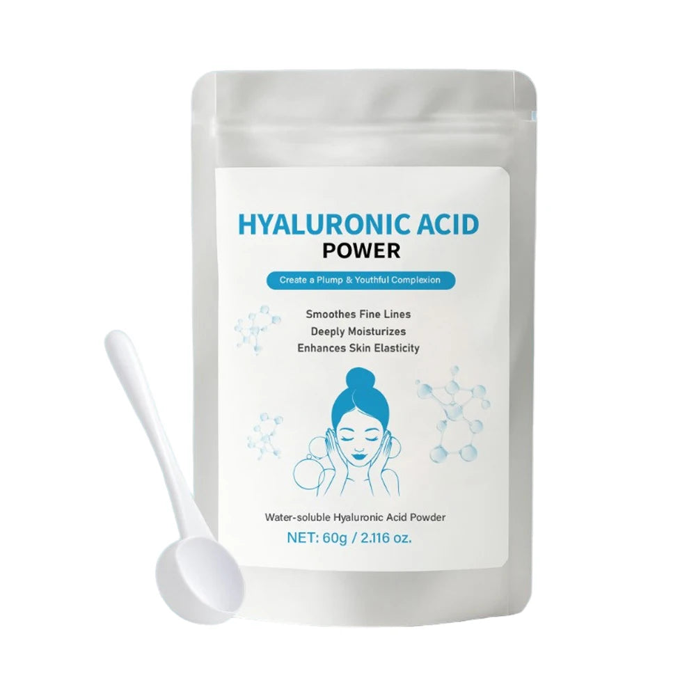 60g Hyaluronic Acid Powder + Spoon | DIY Hydrating Serum