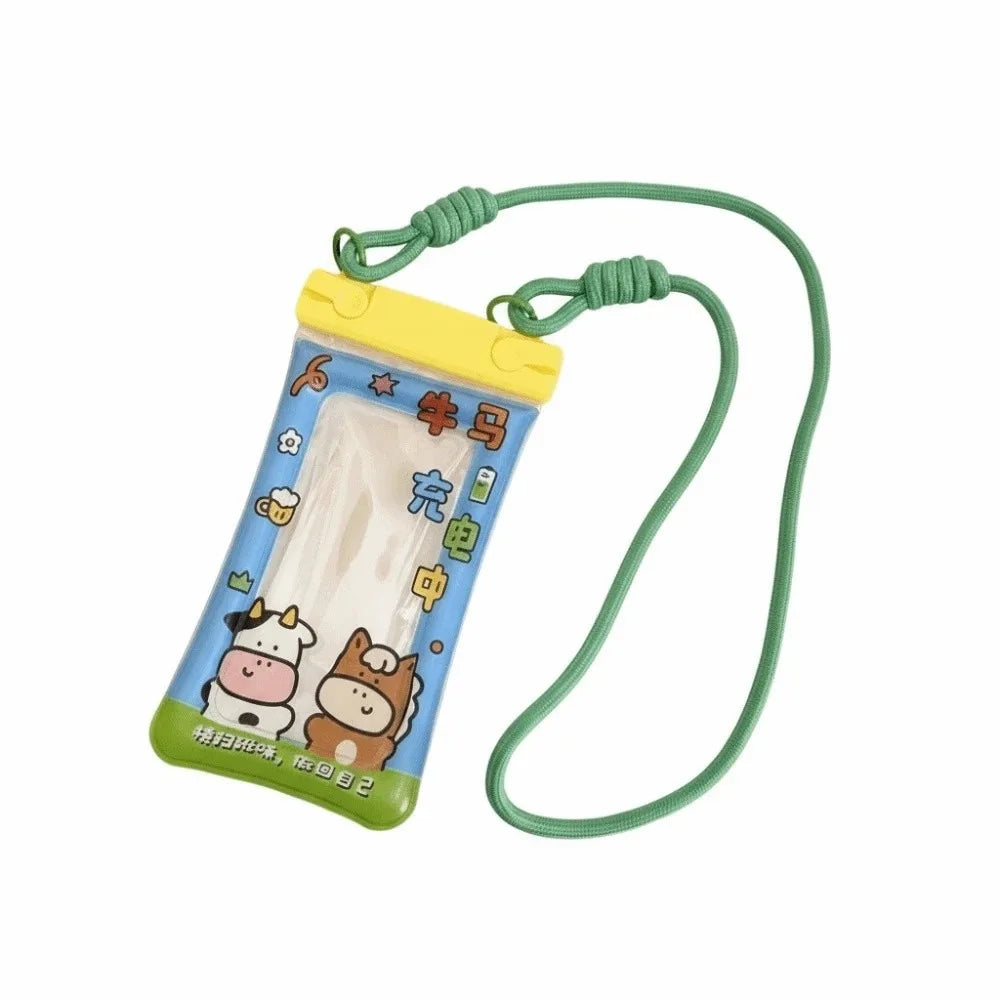 Adjustable Strap Waterproof Phone Pouch Lightweight Sealed Crossbody Dry Bag Large Capacity Solid Color PVC Storage Pack Oasis Select Style 5