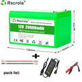 12V Large-Cap 18650 Rechargeable Li-ion Battery Pack (20/30/40Ah)+Charger – Fits Sprayer, Agri, Solar, Kids’ Toy Car, Scale Oasis Select 20000mAh 12 V