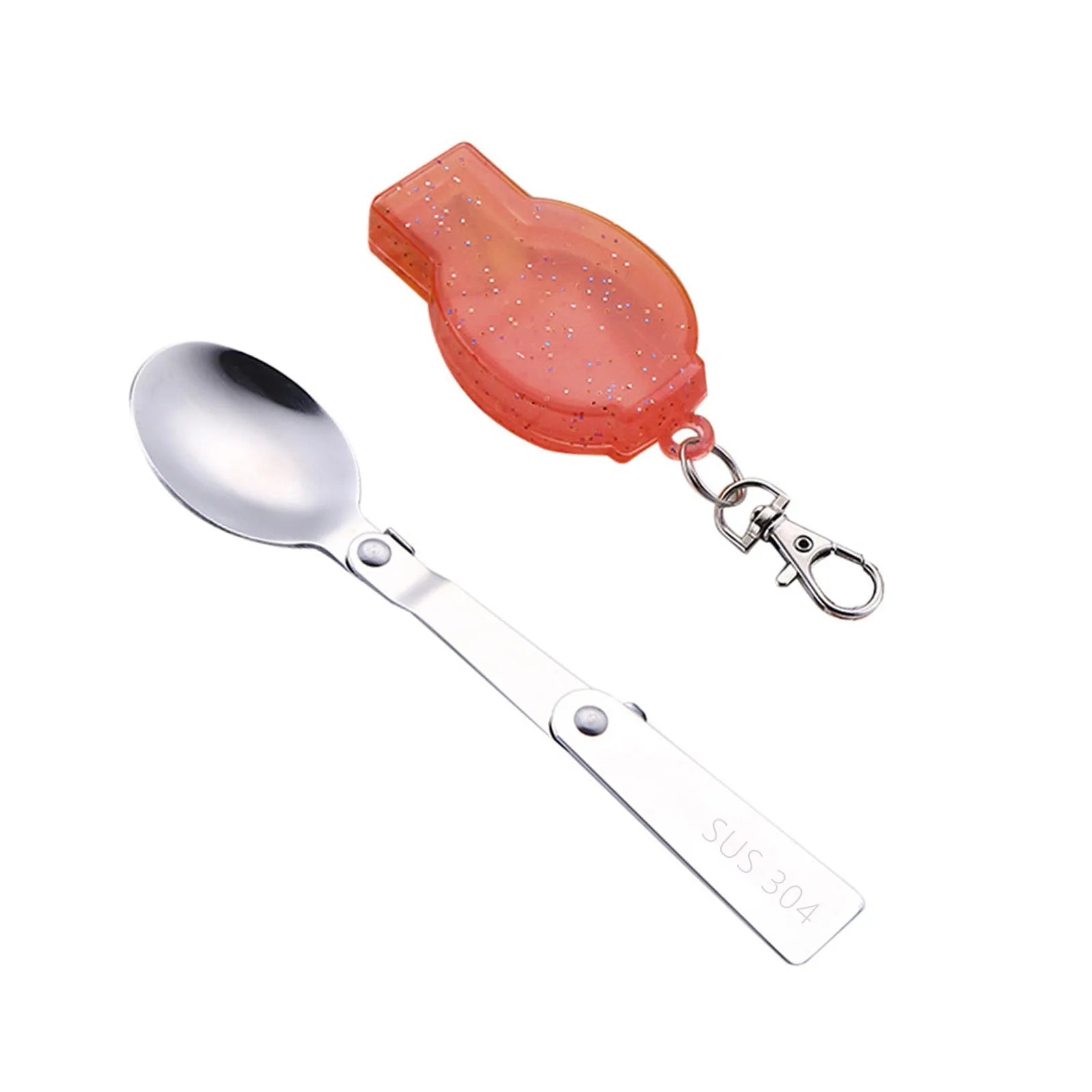 Outdoor Folding Travel Camping Utensil Stainless Pocket Spoon Fork Light Small Foldable Spoon Fork Camping Picnic Tool Tableware Oasis Select
