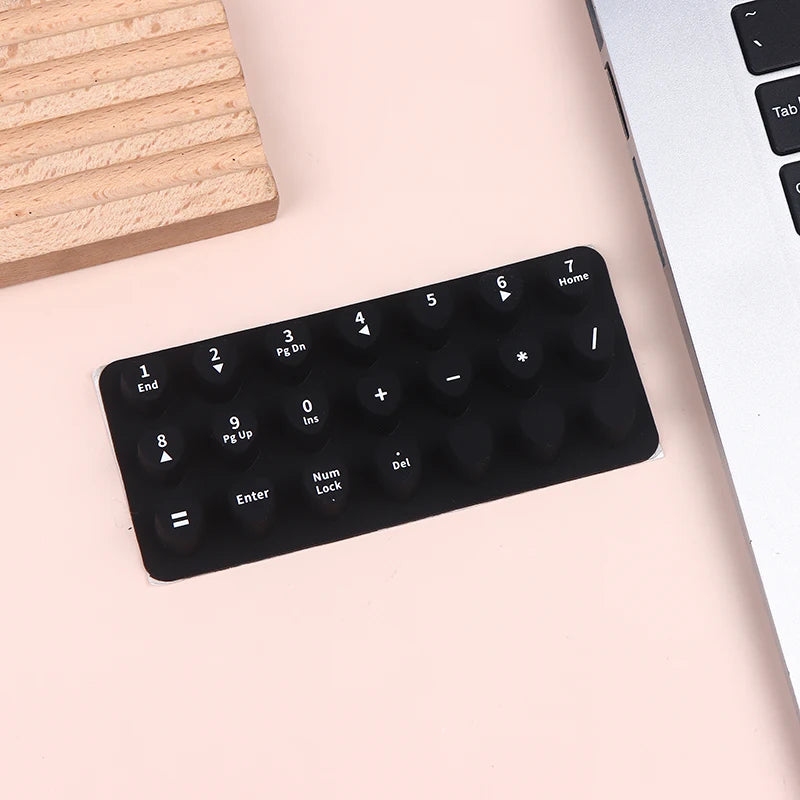 70/21pcs Raised Adhesive Keyboard Stickers For Long Nail Art Keyboard Bubbles Self-for Long Nails Silicone Typing Keycaps Oasis Select 21pcs black