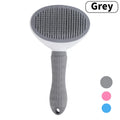Pet Dog Brush Cat Comb Self Cleaning Pet Hair Remover Brush For Dogs Cats Grooming Tools Pets Dematting Comb Dogs Accessories Oasis Select Grey