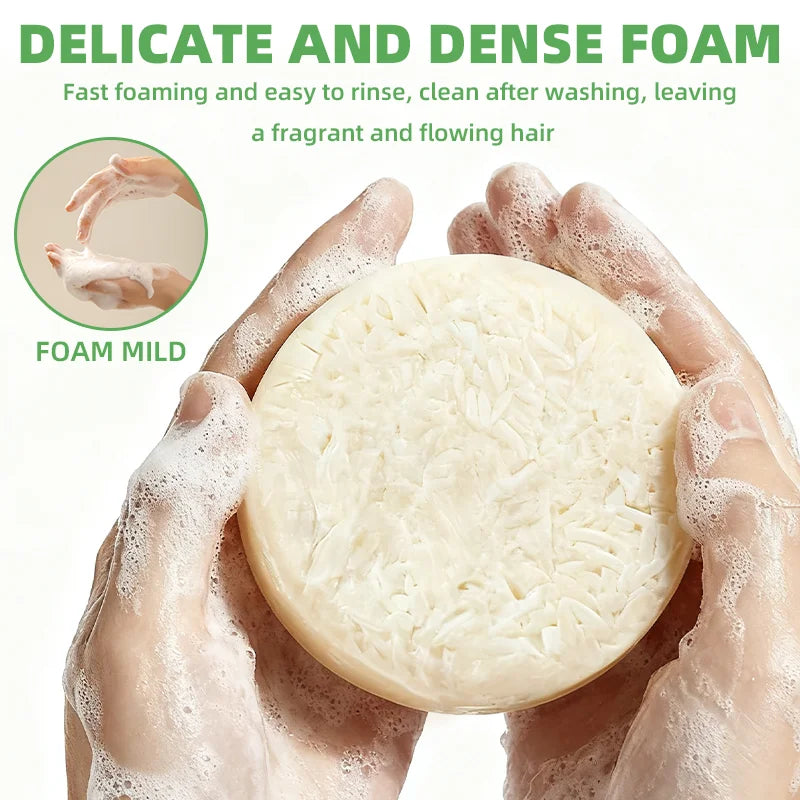 Rice Protein Shampoo Bar – Frizzy & Fragile Hair, 60g