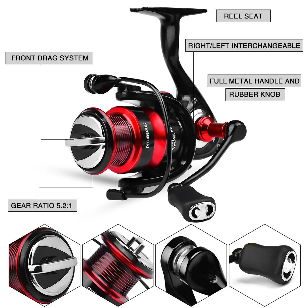 Sea rod set, long-range casting, fishing reel, fishing rod bag combination, fiberglass sea fishing rod, sea rod beginner set Oasis Select