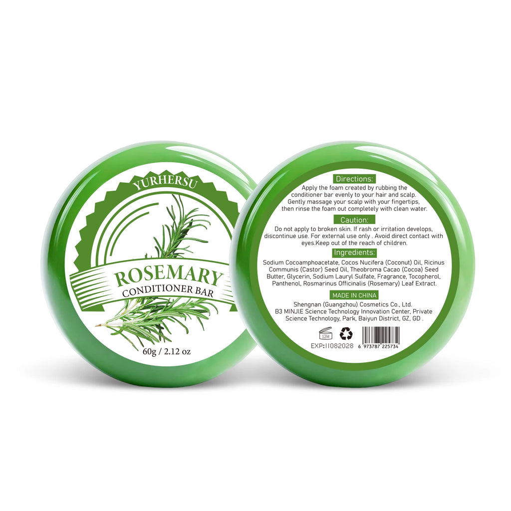 Rosemary Shampoo Bar – Sulfate-Free, Balances Scalp & Volume Solid Shampoo Bar Oasis Select 2pcs