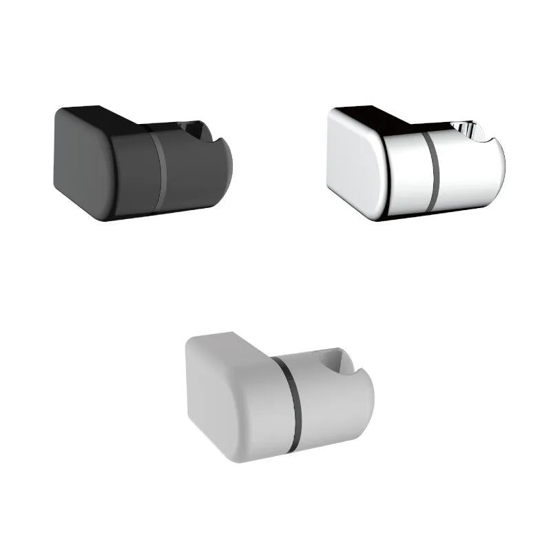 Universal Hand Shower Head Holder Adjustable Full Plating Shower Rail Head Holder Bathroom Bracket Stable Rotation Oasis Select