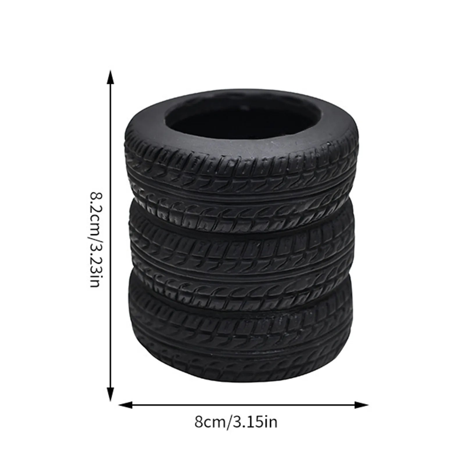 Tire Shaped Pen Holder – Unique Desk Organizer & Decor Novelty Pen Holder Oasis Select as show