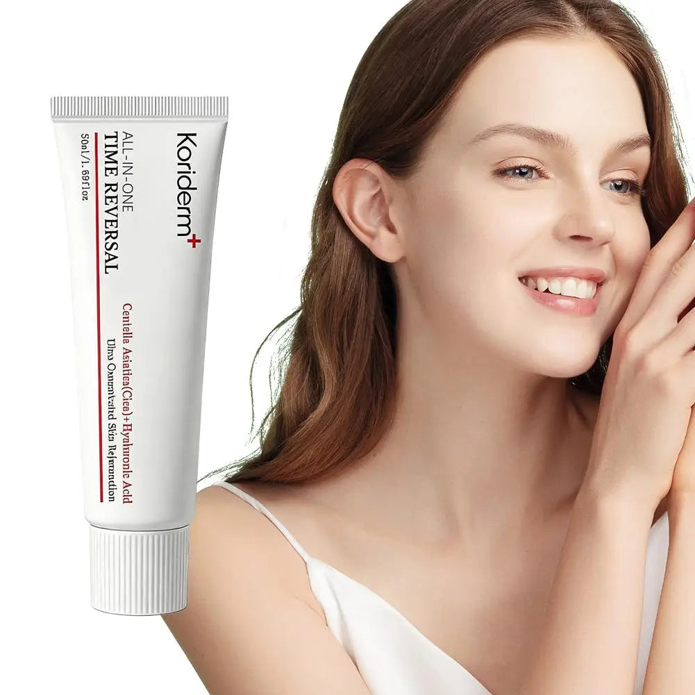 Korean Centella Asiatica Hyaluronic Acid Time Reverse Cream - Fast-Absorbing, Brightening, Ultra Oxidative Stress Reformation Oasis Select