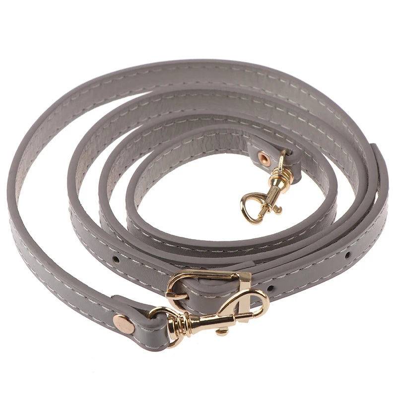 120cm Adjustable PU Leather Bag Shoulder Strap Women's Shoulder Strap Replacement Bag Strap Crossbody Bag Accessories Hot Sale Oasis Select Gray
