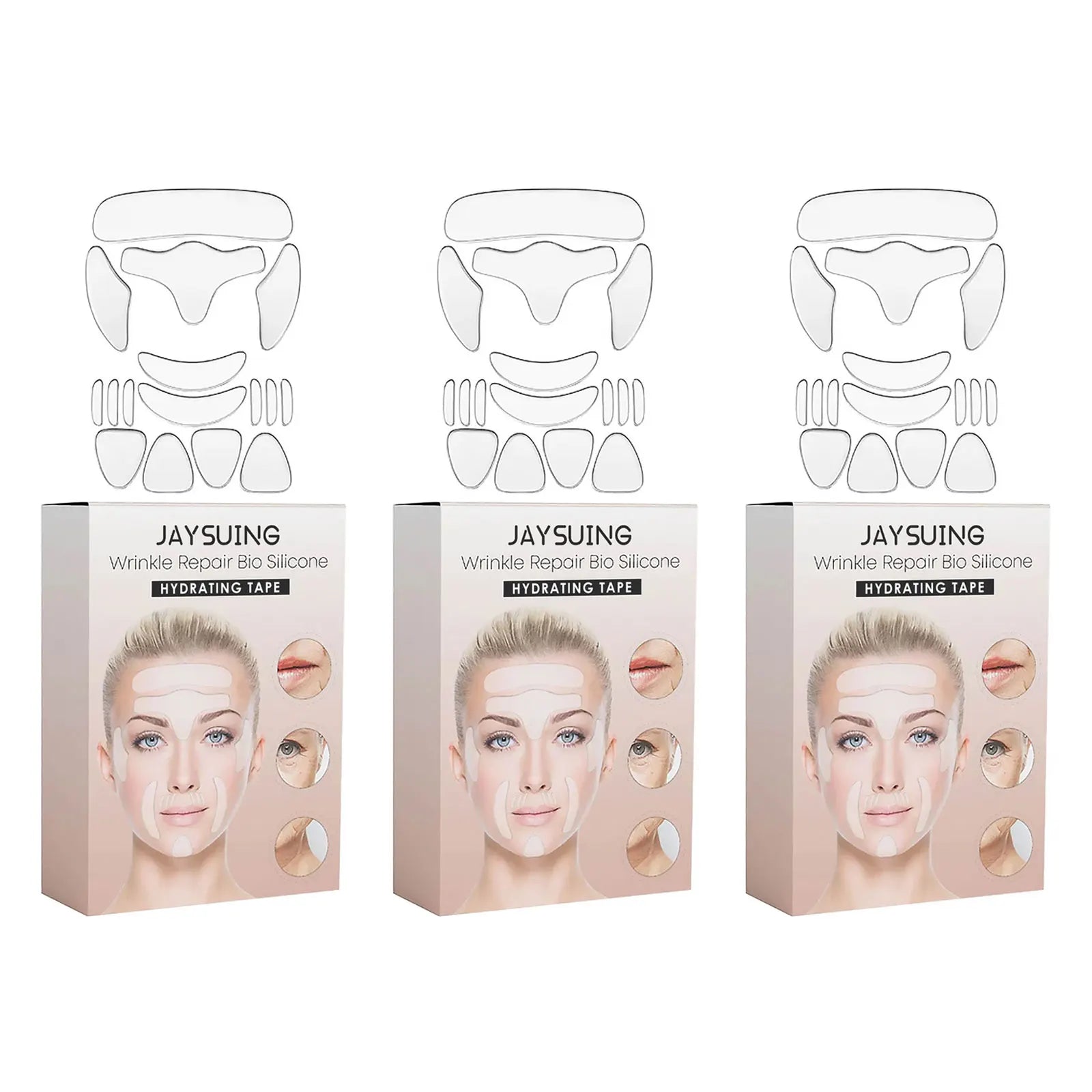Silicone Anti-Wrinkle Firming Patches – Forehead & Crow's Feet Anti-Wrinkle Patches Oasis Select 3x1pc boxed