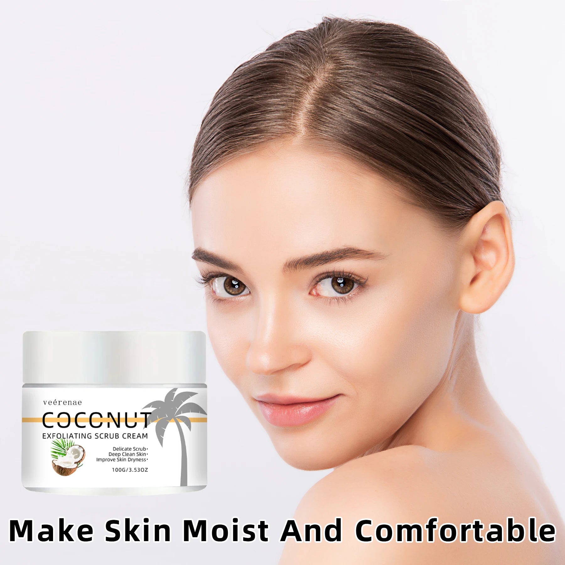 Coconut Walnut Exfoliating Scrub Cream – All Skin Types