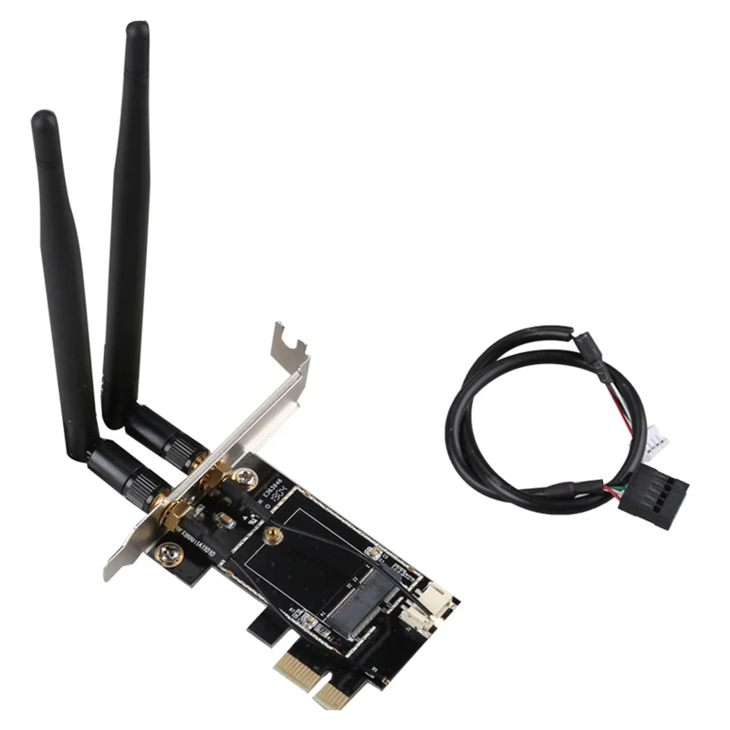 PCIE WiFi Card Adapter Wireless Network Card M2 NGFF Bluetooth Converter for Desktop Wi-Fi 8260 8265NGW AX200 9260 7265 Oasis Select