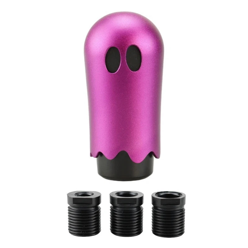 New 86mm Car Halloween Cute Style Gear Shift Knob Ghost Shift Head Knob M8 M10 M12 8 Colors With Adapters Oasis Select A5