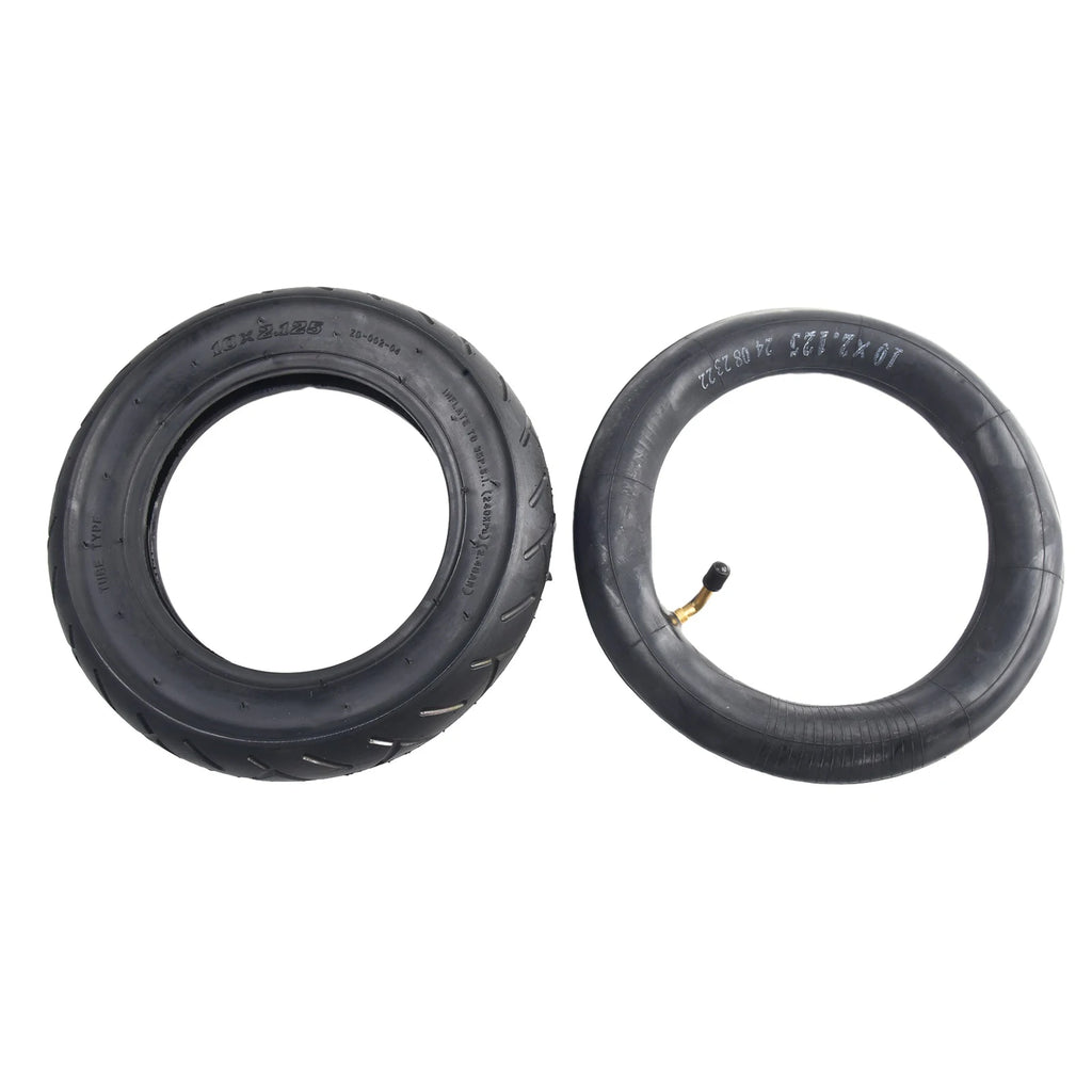 Easy and Reliable Replacement Option for Electric Scooter Balancing Car, 10x2 125 Inner Tube & Outer Tyre, Black Rubber Material Oasis Select