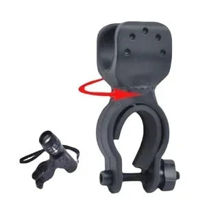 360° Bike Handlebar Flashlight Mount Clamp | 22–35mm Torch