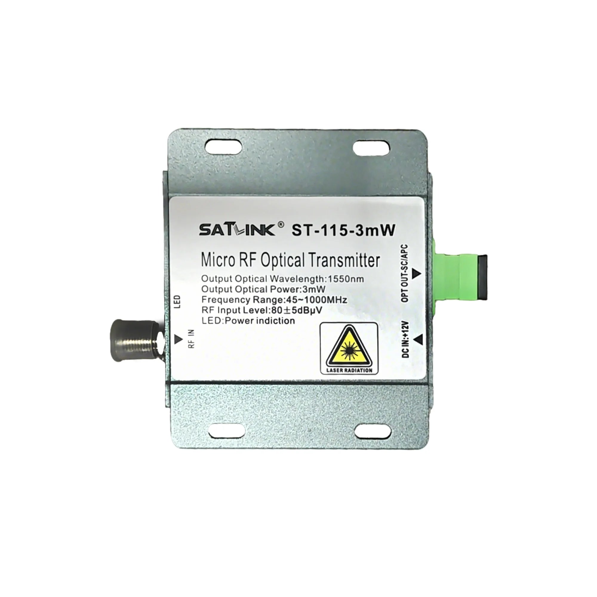 ST-115-3mW Satellite TV Small System Fiber-Optic Transmission 1550nm Optical Transmitter FTTH-CATV & SAT-IF TV Optical Transmit Oasis Select