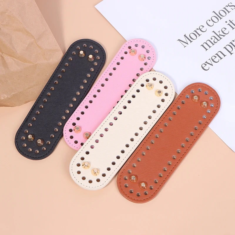 PU Leather Bag Bottom Base with Holes for DIY Crochet Bags Crochet Bag Base Oasis Select
