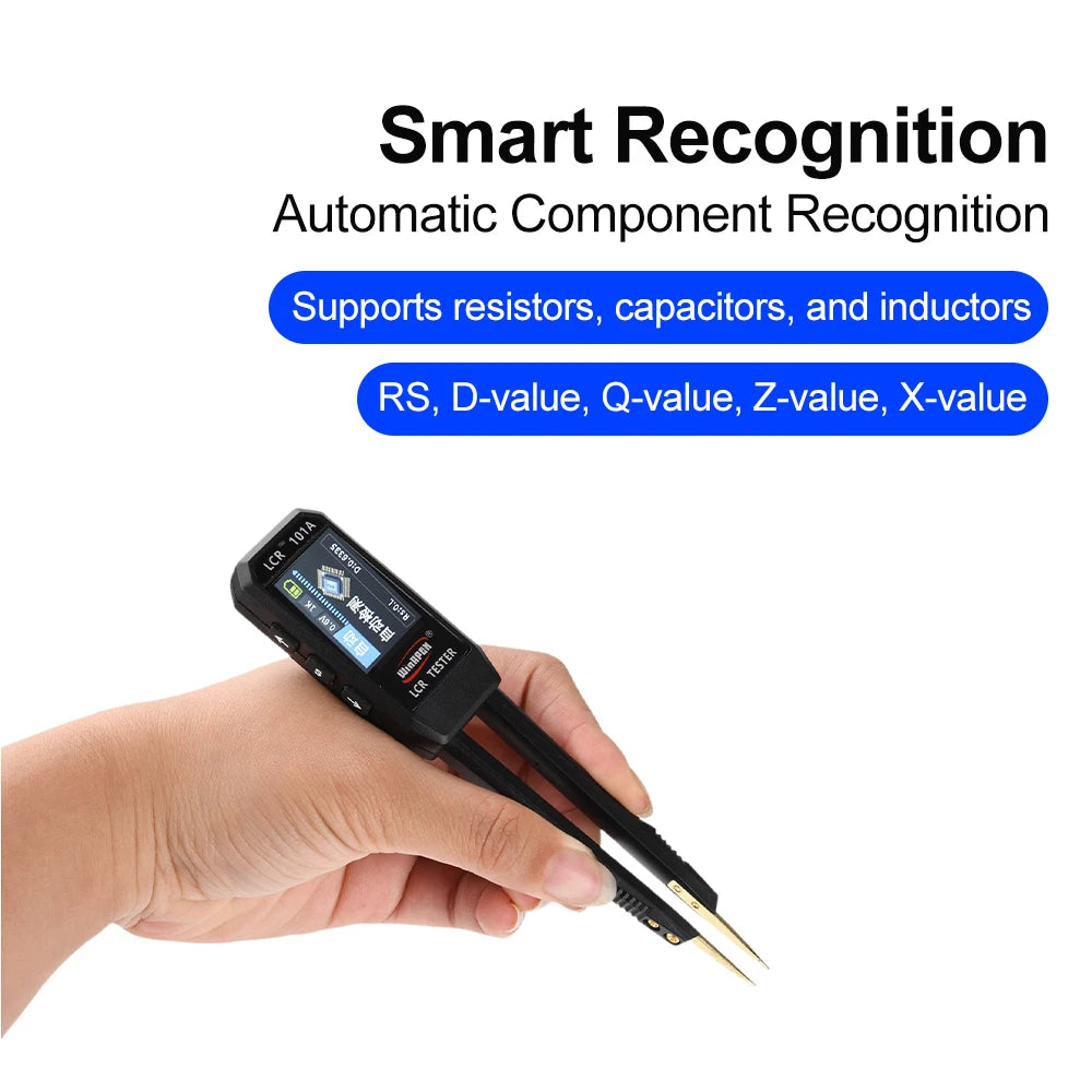 Multifunctional Testing Smart Tweezer Multimeter LCR Digital Tweezer Bridge Resistor Inductor Capacitor Component Tester Oasis Select