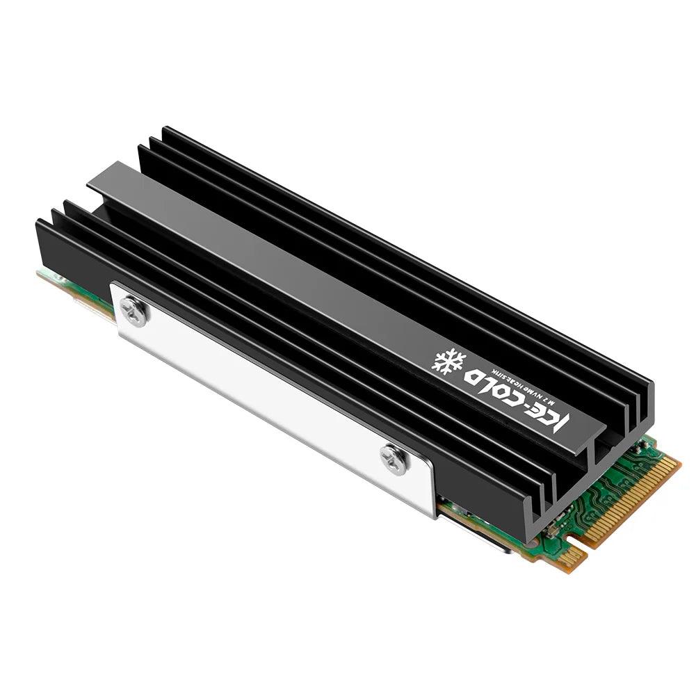 M.2 2280 NGFF/NVME SSD Heatsink Aluminum Heatsink with Silicone Thermal Pad Solid State Drive Radiator PC Accessories Oasis Select D Black China Mainland