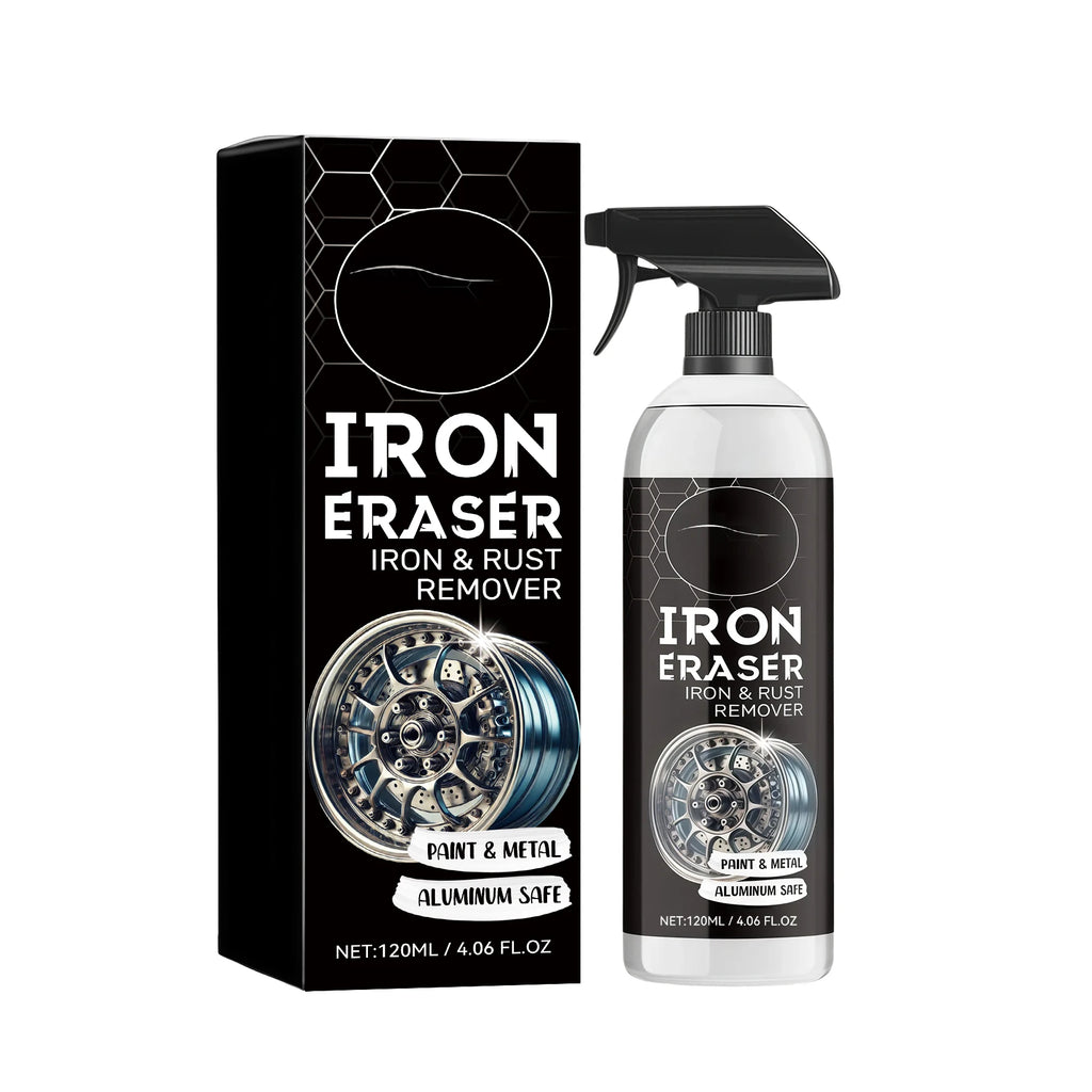 Automobile Rust Cleaner Spray Effective Strong Cleaner For Tire Stains Iron Buildup Restore Shine Car Beauty Cleaning Spray Oasis Select 120ml boxed 1