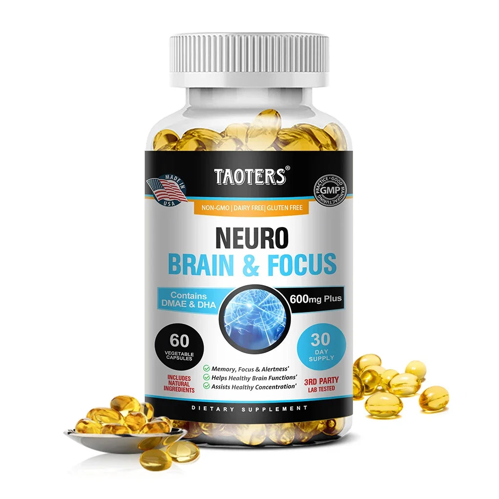 Balincer Brain & Focus Formula | Memory Booster with B Vitamins Brain Health Supplement Oasis Select 60 count-1 bottle