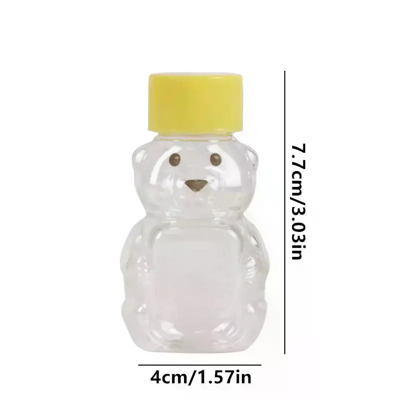 Mini Bear Squeeze Sauce Bottles | Portable Condiment Containers