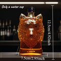 Novelty Animal Shape Whiskey Decanter Creative Glass Liquor Bottle for Scotch Bourbon & Whiskey Bar Decor & Gift Oasis Select Wolf
