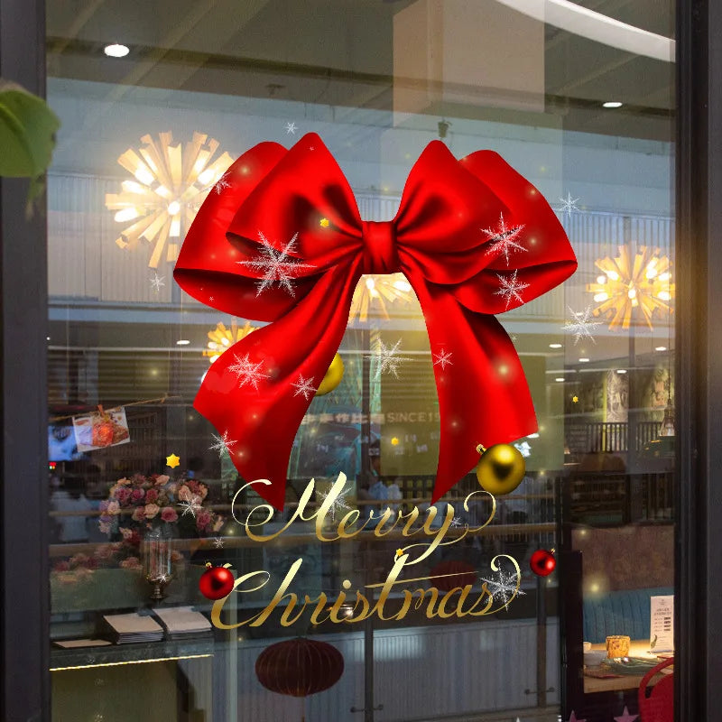 Christmas Window Stickers -1 piece of holiday glass sticker, electrostatic adsorption, no need for power supply Oasis Select 1PC