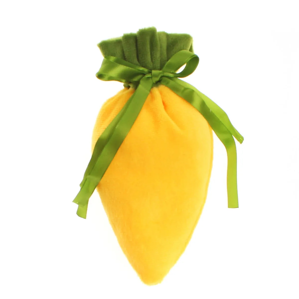 Easter Carrot Drawstring Gift Bag | Cute Velvet Candy Bag