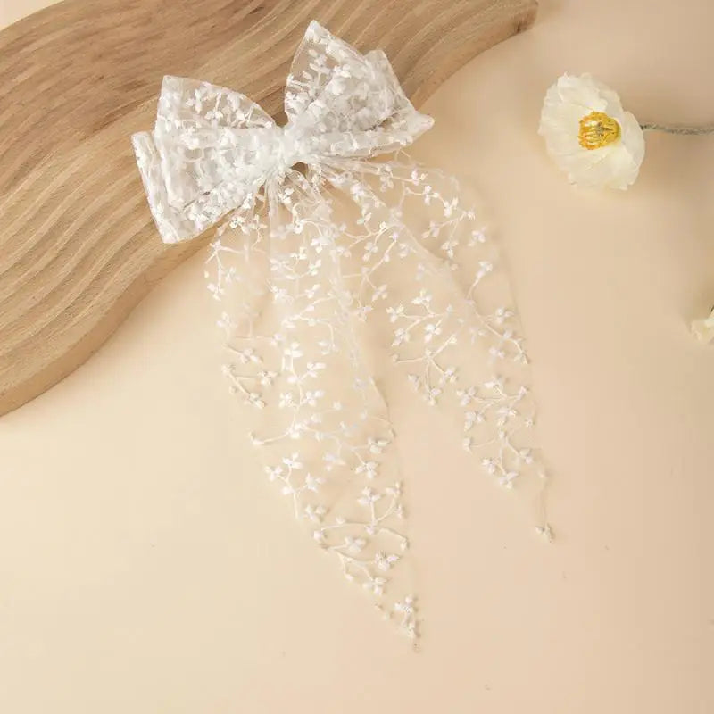 Girls Lace Swallowtail Bow Hair Clip – Princess Hairpin Gift Girls Hair Clip Oasis Select A2