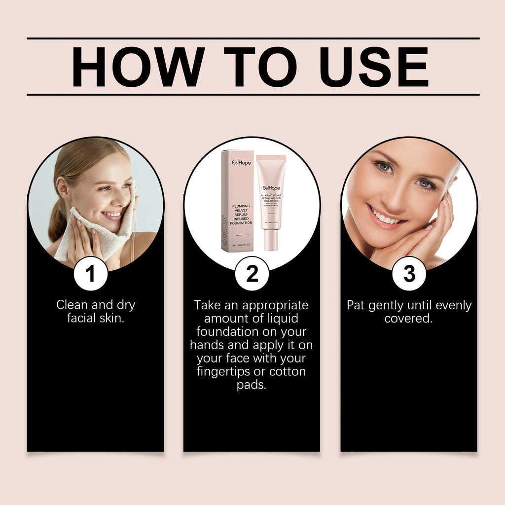 Eelhope Velvet Serum Foundation – Color Changing Matte Finish Serum Foundation Oasis Select