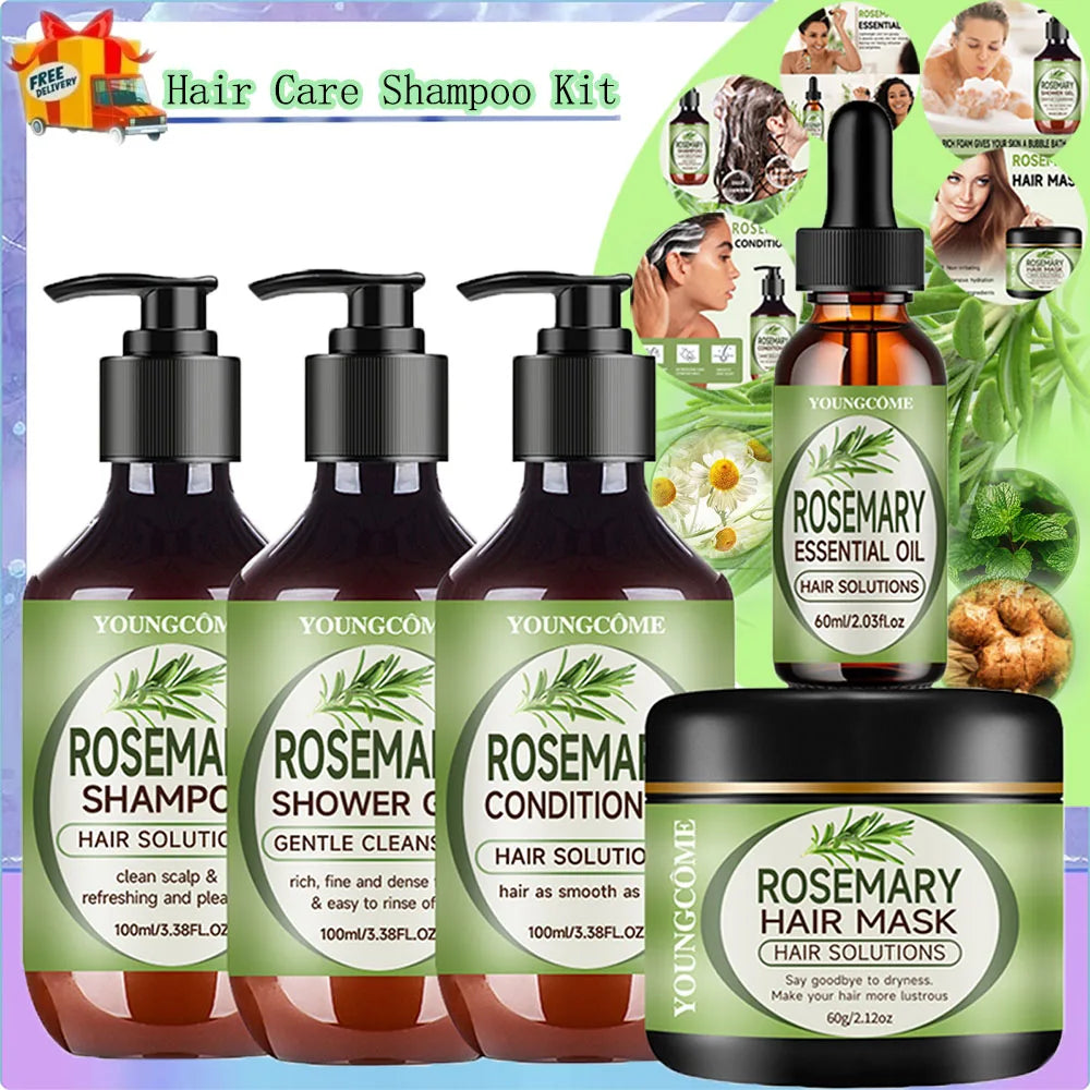 Rosemary Essential Oil Hair Mask & Nourishing Serum – YOUNGCOME Rosemary Hair Mask Oasis Select