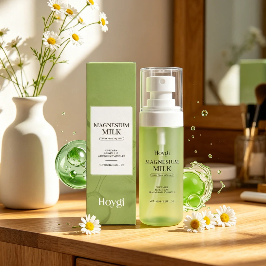 Hoygi Magnesium Milk Mist for Sensitive Skin Soothing Calming Long Lasting Moisturizing Skin Refreshing Facial Toner Spray 100ml Oasis Select