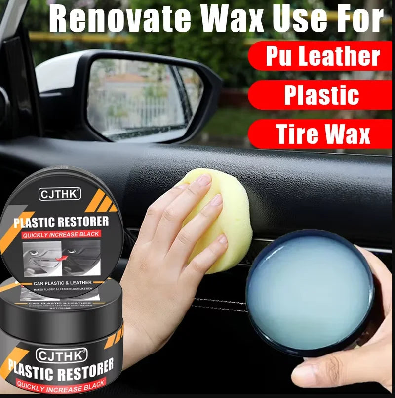 Car Plastic Restorer Crystal Clear Auto Interior Leather & Panel Renewal Wax Coating Agent Back To Black Gloss Car Wax Polish Oasis Select Default Title