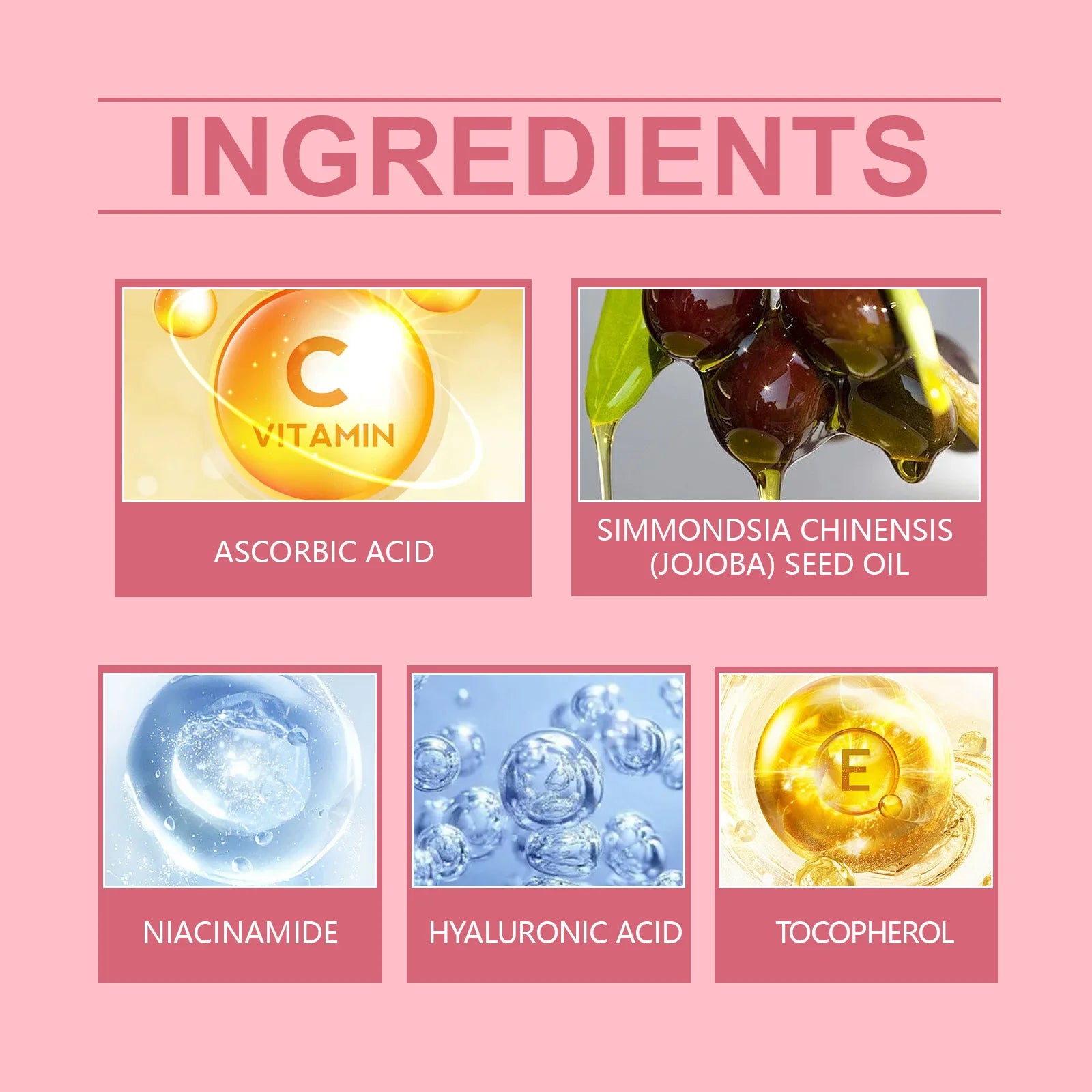 60Pcs Hyaluronic Acid Capsules Essence Moisturizing Brightening Even Skin Tone Niacinamide Whitening Serum Capsule Face Care Oasis Select