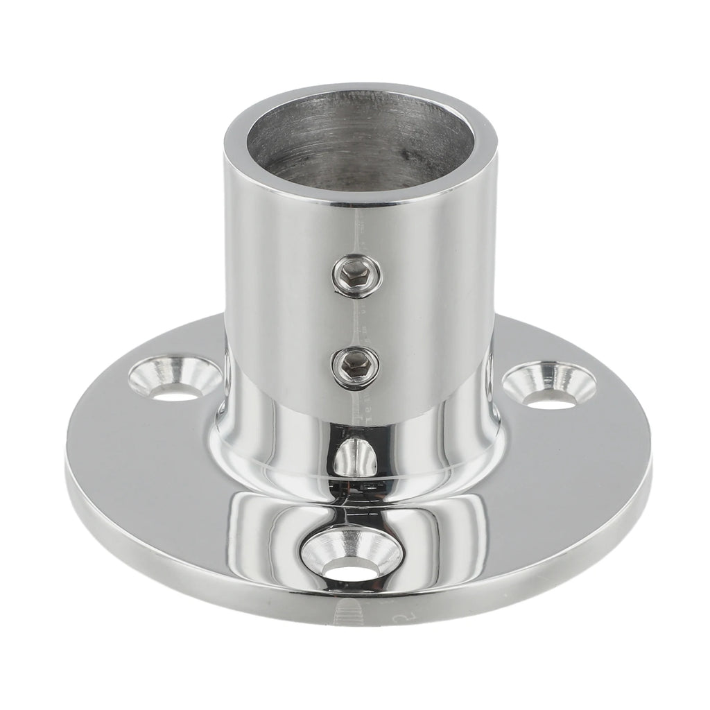 316 Stainless Steel Boat Handrail Base for Yacht Railing Fits 7/8 or 1 Tubes Designed for Harsh Marine Environments Oasis Select 25mm