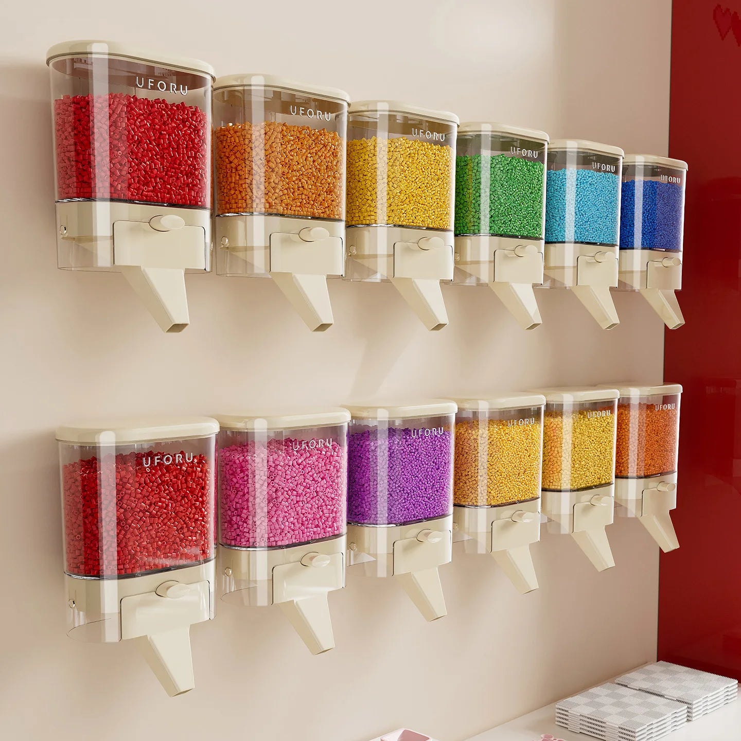 Laundry Beads Dispenser, Wall-Mounted Laundry Detergent Dispenser for Laundry Room Organization, Suitable for Laundry Scent Boos Oasis Select