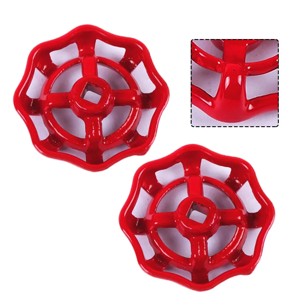 2pcs Cast Iron Valve Hand Wheel Handle Copper Gate Valve Globe Valve Hand Wheel Shutoff Value Decorative Water Pipe Fittings Oasis Select