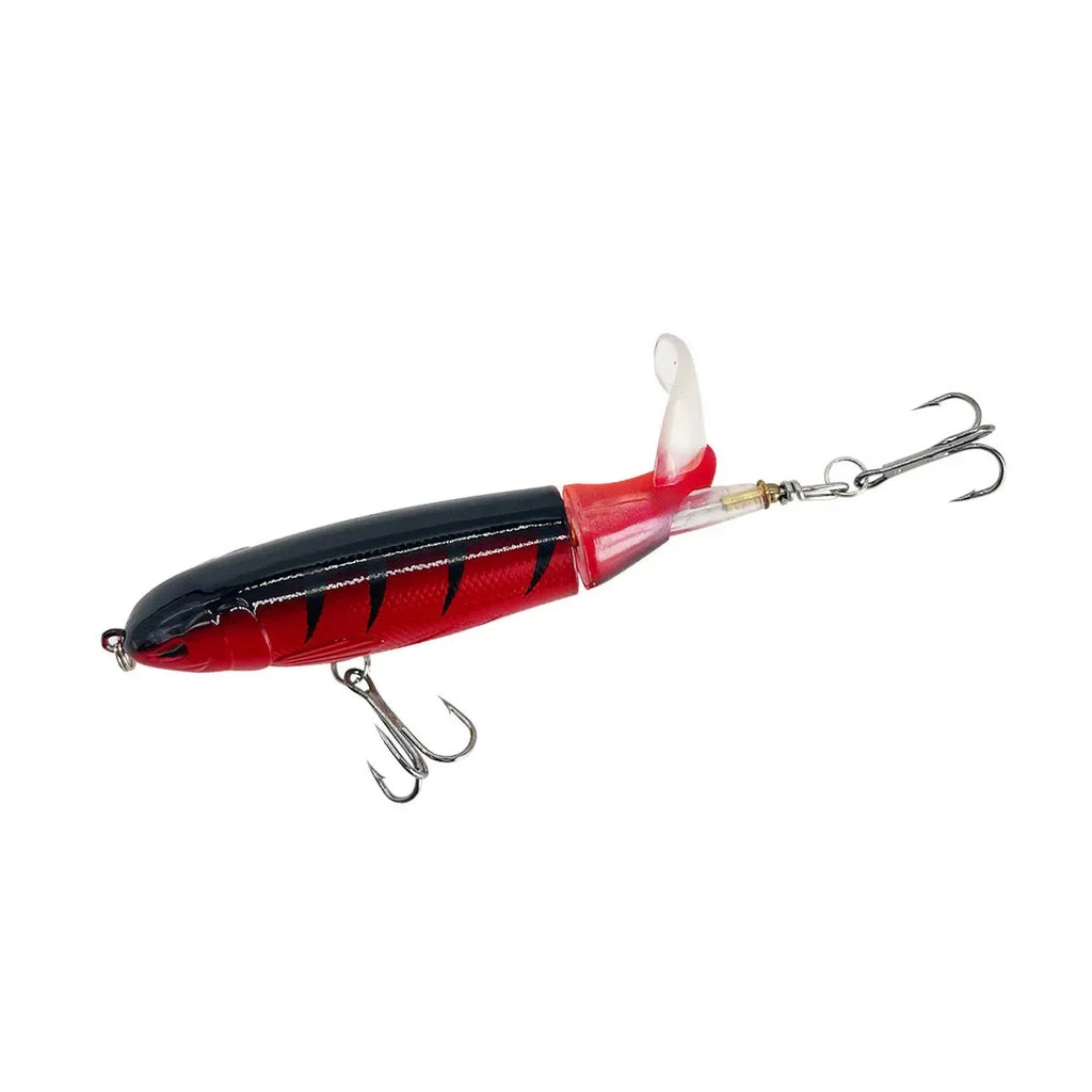 1/4/8Pcs 15g Topwater Fishing Lure Whopper Popper Artificial Bait Hard Plopper Soft Rotating Tail Fishing Tackle Fishing Bait Oasis Select Color I 15g
