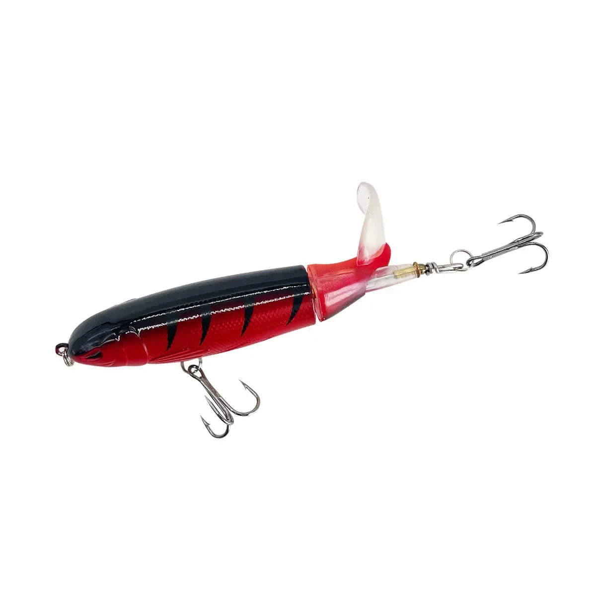 1/4/8Pcs 15g Topwater Fishing Lure Whopper Popper Artificial Bait Hard Plopper Soft Rotating Tail Fishing Tackle Fishing Bait Oasis Select Color I 15g