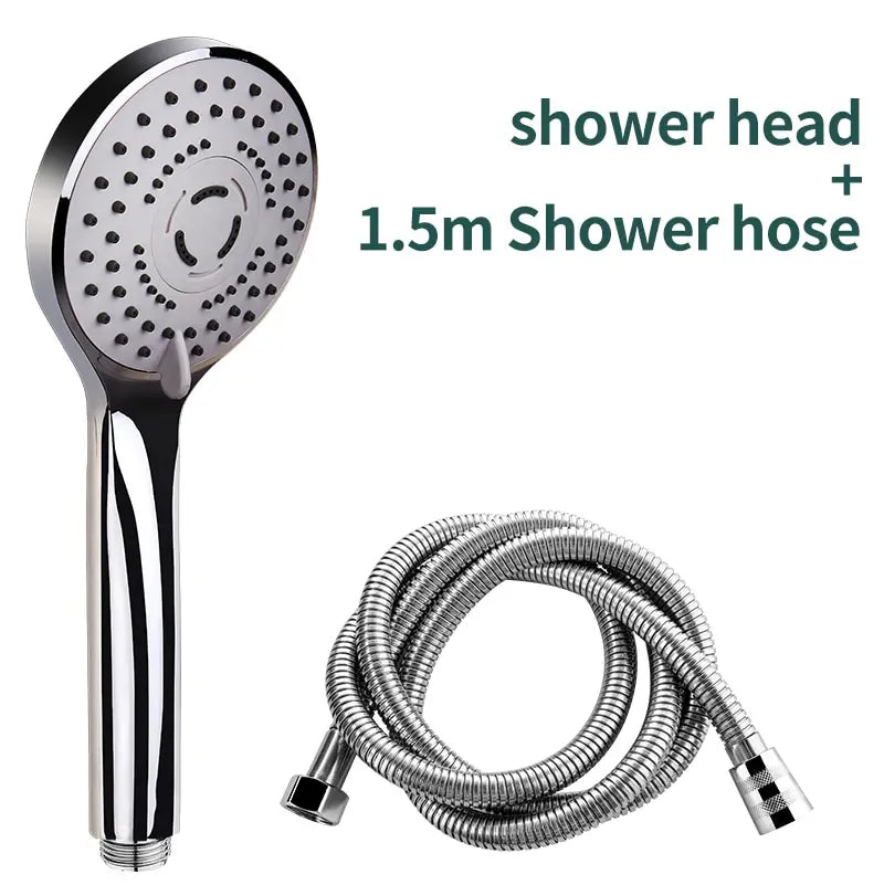 Bathroom Pressurized Hand Shower Package Accessories Shower Nozzle Large Water Output 5 Models Universal Adaptation Save Water Oasis Select Package1