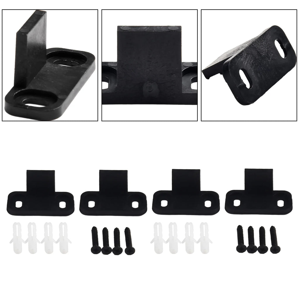 4PCS AntiSwing Plastic Accessories for Barn Door Hanging Rail Without Slotting Adjustable for Most Door Thicknesses Oasis Select